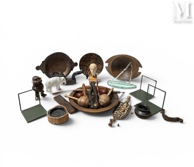 a lot of items that are sitting on a white surface