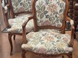 three chairs with floral upholstered upholstered upholstered upholstered upholstered upholstered upholstered upholstered