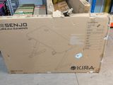 a cardboard box sitting on the floor in a store