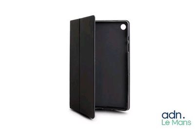 an image of a black case that is open on a white background
