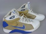 Chaussures de basket Nike Air Zoom, taille 45,5, pour homme, blanc, bleu et or