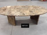 a marble table that is on display in a store