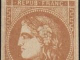 a stamp with an image of a woman on it