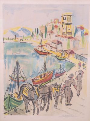 François DESNOYER (1894-1972). Les transporteurs. Lithograph…