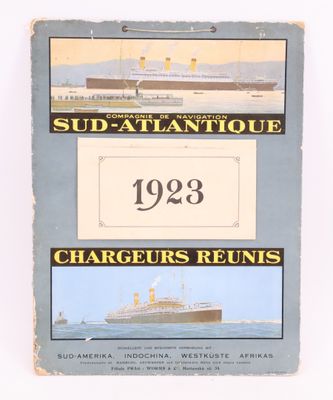 an old book with a picture of a ship on it
