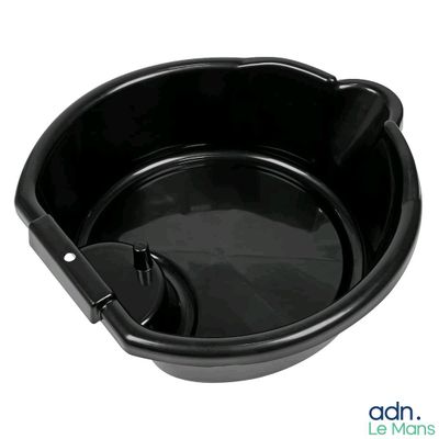 gamelle en plastique noir pour chien, avec couvercle et poignée, pour petits chiens