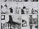 an image of a page from a comic book with a black and white image
