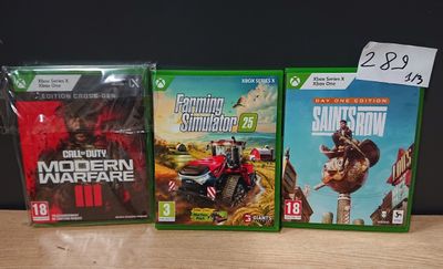 Lot de 3 jeux XBOX composé de: 1 Jeu Xbox Series X :Call of …