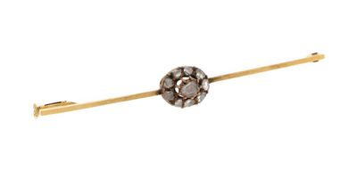 an image of a close up of a pin with a flower on it