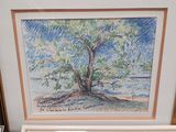 a picture of a picture of a tree in a picture frame
