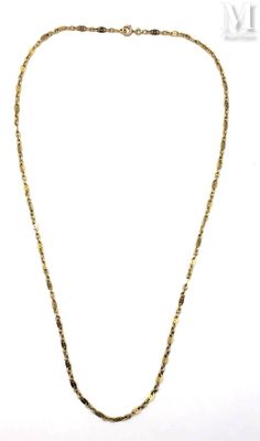 a close up of a necklace on a white background
