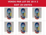 pack of six toothbrushes in a box on a white background