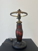 LUSCHER (XX), Pied de lampe en verre dégagé à l'acide à déco… (photo 3)