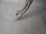 a close up of a metal object on a table