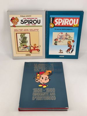 Deux livres posés sur une surface blanche : l'un est un livre d'images et l'autre est une bande dessinée.