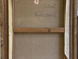 an image of a painting of a window with a message written on it