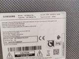 the back of a samsung refrigerator with a label on it