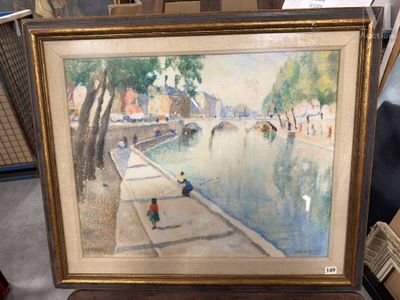 une photo d'un tableau représentant un homme assis sur un banc