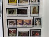 a picture of a book with a bunch of stamps on it