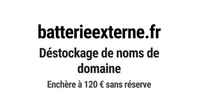 Nom de domaine batterieexterne.