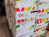 several boxes stacked on top of each other on a pallet