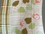 an image of a table cloth with flowers on it