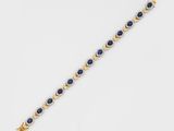 a sapphire and diamond bracelet