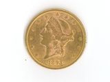an image of a gold coin on a white surface