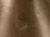 a close up of a metal object on a table