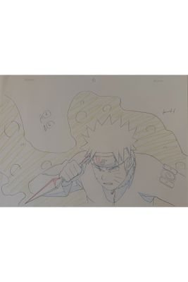 drawing of a man with glasses holding a knife next to a drawing of a man with glasses