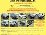 a poster advertising a car show in the middle of a parking lot