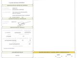 a close up of a document with a barcode on it