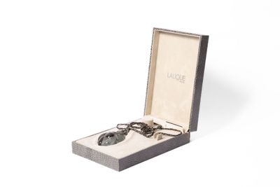 une boîte contenant une paire de lunettes de soleil