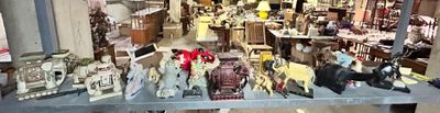 many items on the table in the store for sale