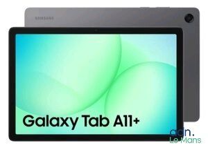 La tablette Samsung Tab All Plus est présentée avec le logo Samsung Tab All Plus