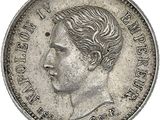 une pièce de monnaie en argent portant un visage de femme