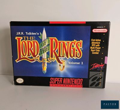 Boîte du jeu « Le Seigneur des Anneaux » pour Super Nintendo