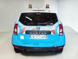 a picture of a blue and white car in a white room