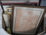 a picture of a picture of a woman and a child in a box