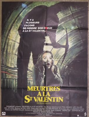 a movie poster for the film meurtres st valentin