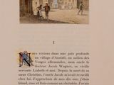 a picture of a book with a picture of a town