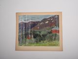 a picture of a painting hanging on the wall