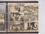 many pictures of people in this old photo album