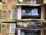 many boxes that are stacked on a shelf in a store