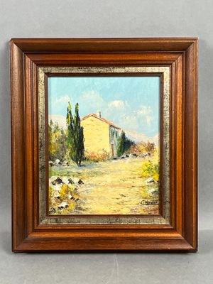 Clément VERDIER (XXe). Paysage provençal.