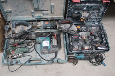 many tools that are in a case on the floor