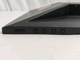 a close up of a laptop on a white surface