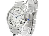 cartier ballon de carton watch with white dial and roman numerals