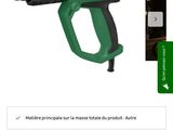 an image of a picture of a green and black electric drill
