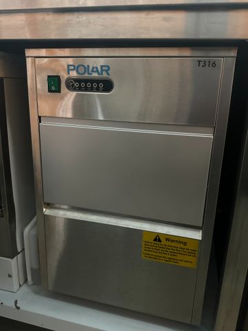 Machine à glaçon POLAR de 2025, 20 kgs par jour, stockage 4 kgs, 